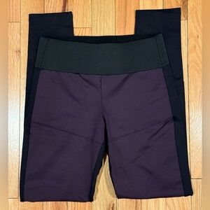 Koral Women's Black and Purple Leggings